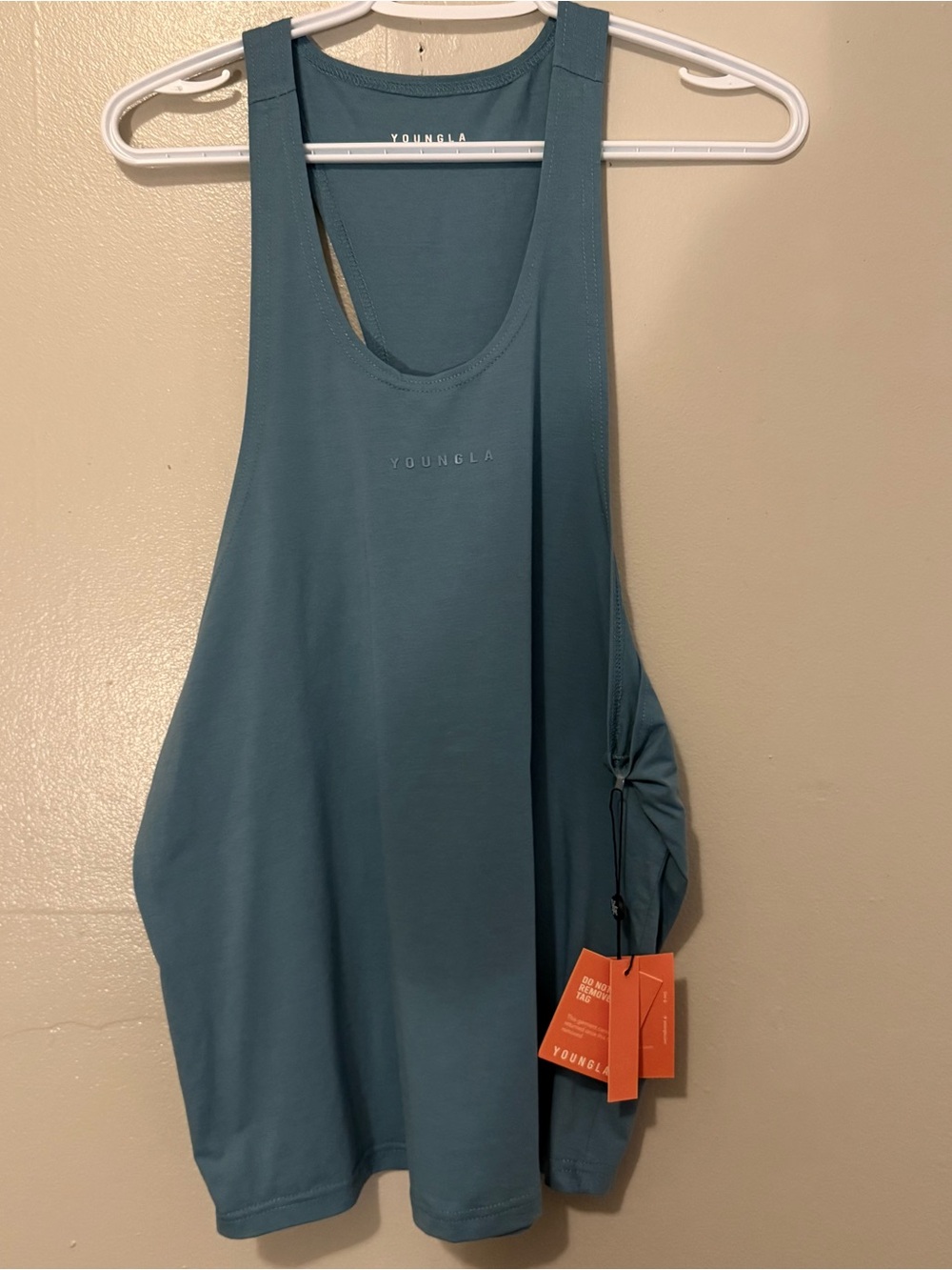 YoungLA Teal Athletic Racerback Tank